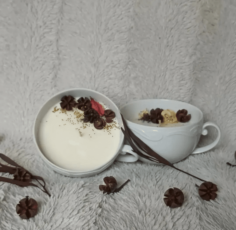 Une bougie illumine votre vie de manière écologique.